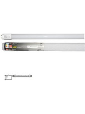Λάμπα LED T8 18W 120cm 230V Γυάλινη Μονής Τροφοδοσίας Θερμό Lumen-13-011800 13-011800