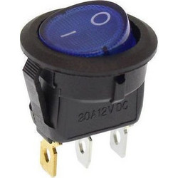 Διακόπτης On/Off Αυτοκινήτου 12V Μπλε