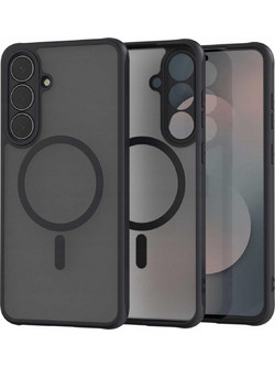 Spacecase Hybrid MagSafe Back Cover Black (Samsung Galaxy S25 FE)