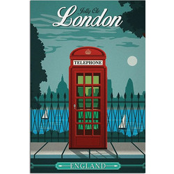 Αφίσα London England - Typographic , 29X42 (A3)