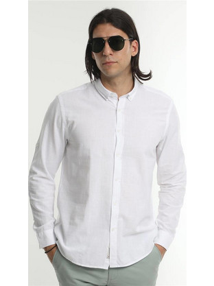 Πουκάμισο λινό slim fit
