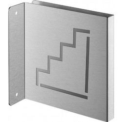 Πινακίδα σήμανσης κλιμακοστασίου 120x120 mm ανοξείδωτη βιδωτή κάθετη THIRARD (00382387)