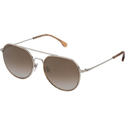 Lozza SL2330 579G Ανδρικά Γυαλιά Ηλίου Aviator Μεταλλικά Γκρι με Μαύρο Polarized Φακό