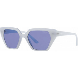 Vogue VO5376S 2919/76 Γυναικεία Γυαλιά Ηλίου Πολυγωνικά Κοκάλινα Λευκά με Μπλε Φακό
