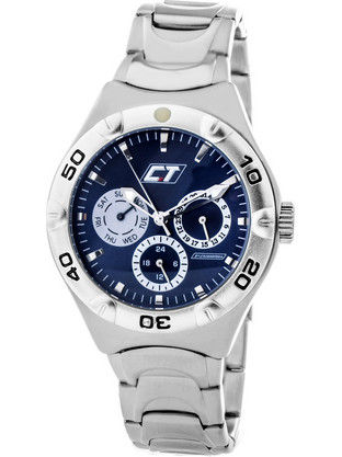 Chronotech Ανδρικό Ρολόι με Ασημί Μεταλλικό Μπρασελέ CC7051M-03M