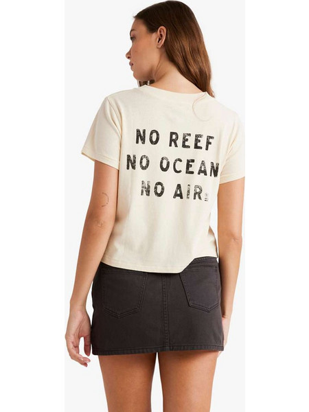 Billabong Coral Gardener Shrunken Cropped T-Shirt Γυναικείο - White Cap (ABJKT00537-WCP)