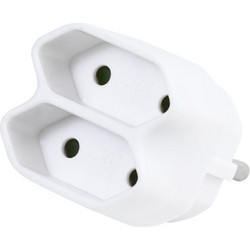 Vivanco Adapter Schuko To 2X Euro Socket - (VVELADASCH2EUW)