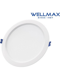 ΦΩΤΙΣΤΙΚΟ LED DOWNLIGHT ΧΩΝΕΥΤΟ ΣΤΡΟΓΓΥΛΟ Φ225 18W/24W 3CCT 3000K/4000K/6500K ATHENA WELLMAX