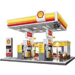 Jamara CaDA Shell Gas station with shop and car wash 1:30 1309 pcs (402857)