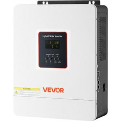 VEVOR 4000W Hybrid Solar Inverter, 24V DC to 230V AC, Pure Sine Wave Power Inverter Charger, με ενσωματωμένο ηλιακό ελεγκτή 120A MPPT, μονάδα WiFi, Μονοφασική, για μπαταρία λιθίου μολύβδου οξέος εκτός