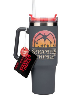 Stranger Things 5 900ml Insulated Cup and Straw