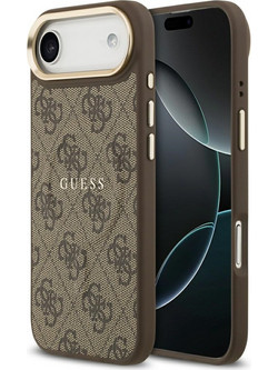 Guess 4G PU Classic Logo MagSafe Case for iPhone 17 Air - Brown