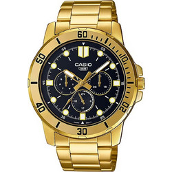 Casio Standard Ανδρικό Ρολόι με Χρυσό Μεταλλικό Μπρασελέ MTP-VD300G-1E