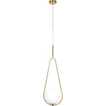 Home Lighting Prato Κρεμαστό Φωτιστικό Οροφής Μονόφωτο E27 Χρυσό Φ20cm 77-4488