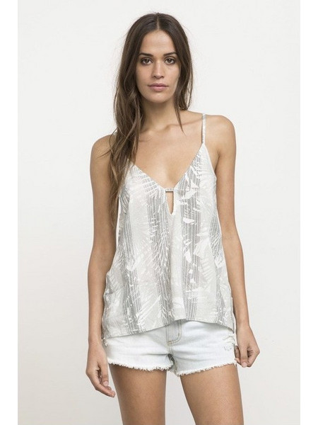 Women's Rvca Ashworth Tank VINTAGE WHITE