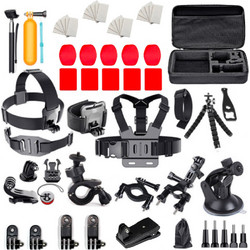Set of universal accessories 63 in 1 for GoPro, DJI, Insta360, SJCam, Eken sports cameras (GoPro 63 in 1 set)