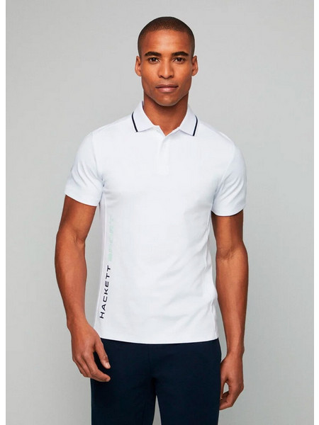 Hackett Ανδρική Μπλούζα Polo Κοντομάνικη Λευκή HM563272