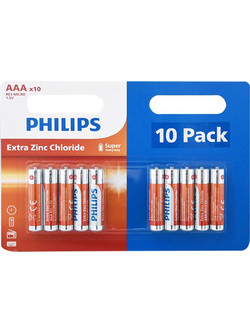 Philips Longlife Zinc Chloride AAA 10τμχ