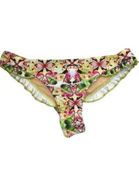 Γυναικείο Σλιπ Brazil μαγιό Media Bikini Slip με τροπικό σχέδιο Πολύχρωμο