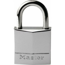 Master Lock Ναυτιλιακό Λουκέτο Μπρούτζινο Επινικελωμένο με Λαιμό Inox & 2 Κλειδιά - 639EURD - 639030112