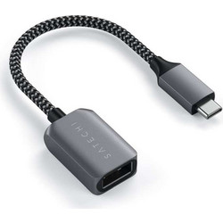 Satechi ST-UCATCM - Μετατροπέας Type-C Αρσενικό σε USB-A Θηλυκό σε Γκρι Χρώμα