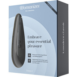 Womanizer Classic 2 Stimulator Κλειτοριδικός Δονητής Δονητής Egg Μαύρος