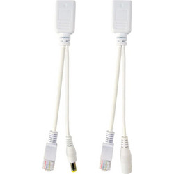 CABLEXPERT UTP PASSIVE PoE ADAPTER KIT, 0.15M WHITE