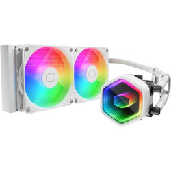 Cooler Master MasterLiquid 240L Core II White Υδρόψυξη CPU 120mm ARGB για Socket 115x / 1200 / 1700 / 1851 / AM4 / AM5