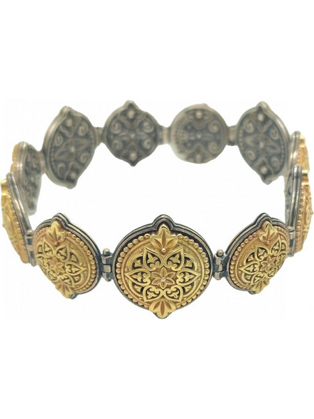 Βραχιόλι Anastasios Creations ασήμι 925 με λουλουδάκια