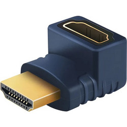 CABLETIME αντάπτορας HDMI HA10, γωνιακός, 4K, μπλε