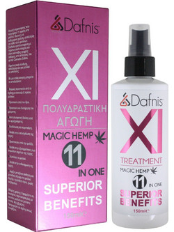 Dafnis Magic Hemp 11 in 1 Multitasking Spray Μαλλιών για Επανόρθωση Φριζάρισμα & Ψαλίδα 150ml