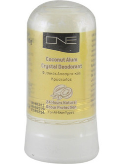 One Coconut Φυσικό Ανδρικό Αποσμητικό Stick Κρύσταλλος 24h Χωρίς Αλουμίνιο 80gr