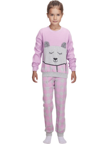Dreams κοριτσίστικη πιτζάμα Purple Teddy