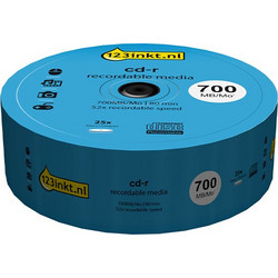 CD-R 80 λεπτών 123ink 25Τεμ