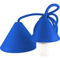 EL329206 | EL329206 | ΣΕΤ PVC V+V ΡΟΖΕΤΑ ΜΕ ΚΑΛΩΔΙΟ 1mt 2x0.75mm & NTOYI E27 ΜΠΛΕ - Elvhx