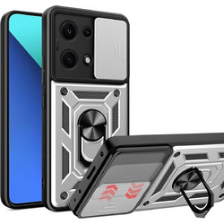 Bodycell Armor Slide Θήκη Cover Silver (Xiaomi Note 14S)