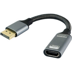 POWERTECH αντάπτορας DisplayPort σε HDMI CAB-DP077, 8K/60Hz, 0.1m, μαύρος