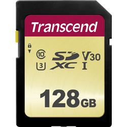 Transcend 500s SDXC 128GB Class 10 U3 UHS-I