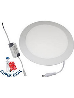 ΦΩΤΙΣΤΙΚΟ LED DOWNLIGHT ΧΩΝΕΥΤΟ ΣΤΡΟΓΓΥΛΟ Φ174 12W 866LM 6000K HNS (ΣΕΤ ΜΕ 2)
