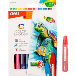 Παστέλ Λαδιού Deli Color Emotion 18 Τεμάχια
