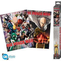 ONE PUNCH MAN - Saitama & Genos - Set 2 posters '52x38'