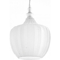 LUCE CLEOFE-S/ Κρεμαστό Φωτιστικό Οροφής Μονόφωτο E27 Λευκό 10-B