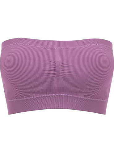 Εσώρουχο Γυναικείο Top Ribbed με Ενίσχυση Μωβ - One Size