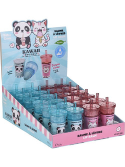 Lip Balm Kawai Friends Σε Σχήμα Γρανίτας Take Care (Stand 24 τεμάχια)
