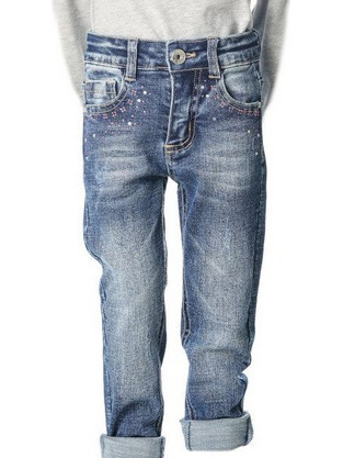 Joyce Baby Girls Pants 2293602 Denim Blue