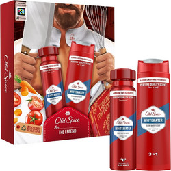 Old Spice White Water Chef Deodorant Spray 150ml + Shower Gel & Shampoo 250ml