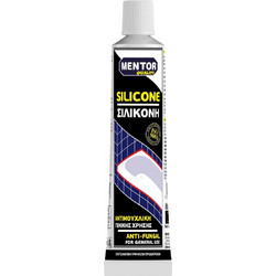 MENTOR Σιλικόνη Γενικής Χρήσεως 80ml Σωληνάριο Λευκή