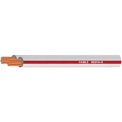 Καλώδιο NYFAZ 2x0.5mm Λευκό-Κόκκινο (H03VH-H) (150-13050)