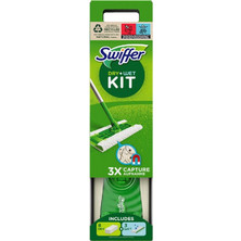Kit Set Σκουπίσματος Με Σκούπα & 8 Πανάκια Στεγνά & 3 Πανάκια Υγρά