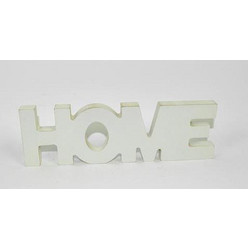Επιγραφή ξύλινη home λευκή 19x5εκ